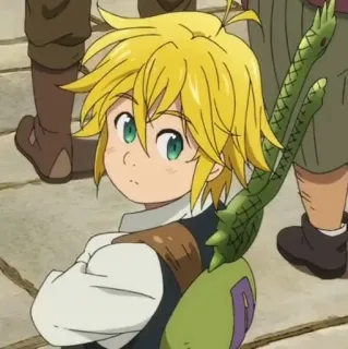 🥟 Meliodas Seven Deadly Sins アニメ, メリオダス, 七つの大罪, 漫画, カートゥーン, 悪魔, ファンタジー whatsapp sticker