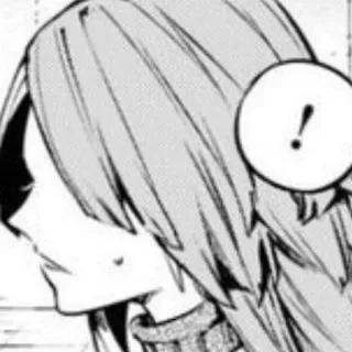 🥀 Anime, Mangá, Surpresa, Exclamação, Retrato telegram sticker