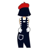 🤡 Mimo, Artista, Actuación, Personaje, Boina, Mono telegram sticker