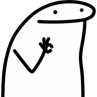 👌 角色, 插图, 绘画, 搞笑, 表情包 telegram sticker