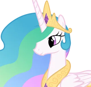 🙂 Princess Celestia My Little Pony Мультфильм, Пони, Принцесса, Селестия, Магия, Дружба telegram sticker