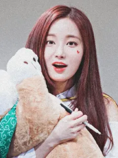 🥀 mulher, retrato, coração, coreano, menina, beleza, asiático telegram sticker