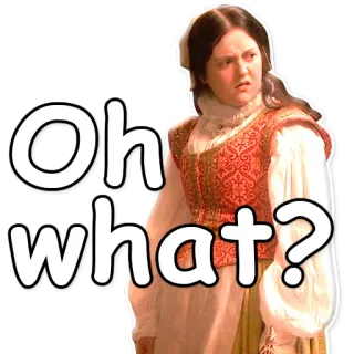 ❓ Oh what? domanda, confuso, espressione, adesivo telegram sticker