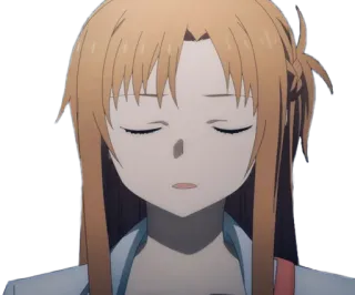 😕 Asuna Yuuki Sword Art Online Anime, Personagem, Garota, Asuna, Sword Art Online telegram sticker