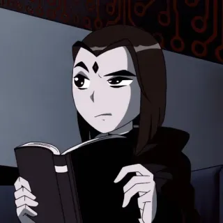 😶 Raven Teen Titans Raven, Teen Titans, cartone animato, supereroe, libro telegram sticker