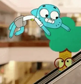 😄 Gumball Watterson The Amazing World of Gumball cartoon, Gumball Watterson, The Amazing World of Gumball, funny, animated whatsapp sticker