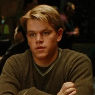 🥀 Matt Damon actor, celebrity, male, portrait telegram sticker