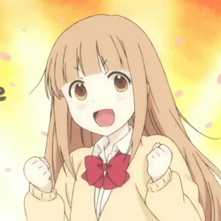 🥕 Anime, Cartoon, Niedlich, Mädchen, Fröhlich, Kawaii whatsapp sticker
