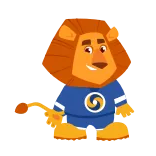 🤧 lion, animal, cartoon, mascot, character, cute whatsapp sticker