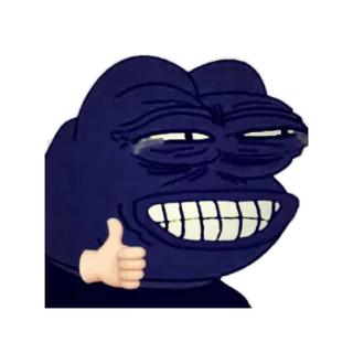 😂 Pepe the Frog pepe, katak, meme, internet, jempol whatsapp sticker