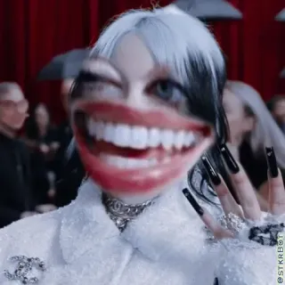 😂 Billie Eilish Billie Eilish, Penyanyi, Pop, Lucu, Meme, Selebriti telegram sticker
