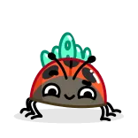 😊 mariquita, insecto, lindo, bicho, dibujo animado, animal whatsapp sticker
