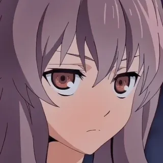 😕 anime, character, girl, portrait telegram sticker