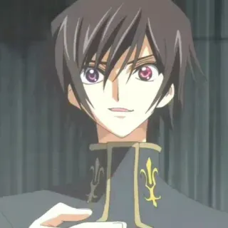 🧩 Lelouch Lamperouge Code Geass アニメ, キャラクター, ルルーシュ, コードギアス, マンガ whatsapp sticker
