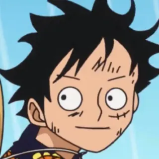 😐 Luffy One Piece Anime, Cartoon, Ruffy, One Piece, Animation whatsapp sticker
