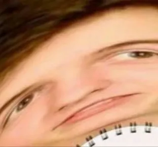 😶 meme, funny, internet, face, distorted, portrait telegram sticker