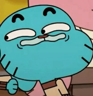 😁 Gumball Watterson The Amazing World of Gumball cartoon, cat, funny, animation, tv show, gumball whatsapp sticker