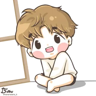 😀 hoạt hình, em bé, dễ thương, chibi, hình vẽ telegram sticker