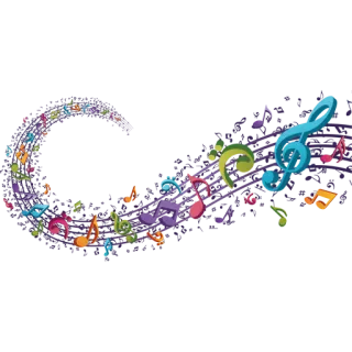 🎵 música, notas, colorido, melodia, harmonia telegram sticker