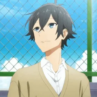 🌚 Anime, Dibujos animados, Retrato, Personaje, Masculino, Horimiya telegram sticker