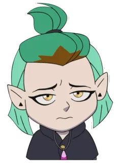 😭 Amity Blight The Owl House อมิตี้ ไบลท์, The Owl House, การ์ตูน, ตัวละคร, เศร้า, สติกเกอร์ telegram sticker