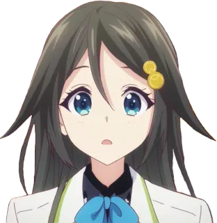😯 Anime, Ragazza, Personaggio, Bruna, Carina telegram sticker