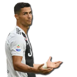 😕 Cristiano Ronaldo voetbal, soccer, atleet, speler, Ronaldo telegram sticker