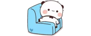 🙃 Cartone animato, Divano, Carino, Kawaii, Relax, Rilassato whatsapp sticker