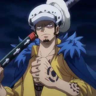🫀 Trafalgar Law One Piece Anime, One Piece, Trafalgar Law, Charakter, Pirat telegram sticker