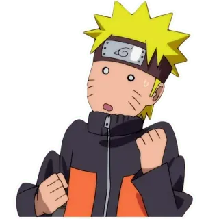 😶 Naruto Uzumaki Naruto Naruto, anime, manga, shocked, uzumaki, ninja telegram sticker