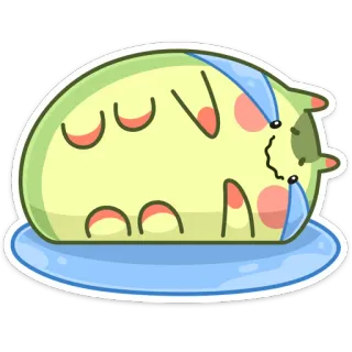 😭 płacz, smutny, emocjonalny, kreskówka, naklejka telegram sticker