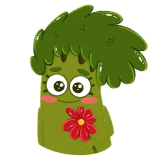 Малышка Брокколи 2 telegram stickers