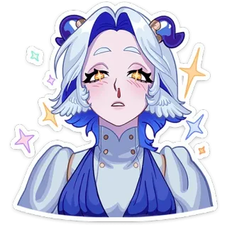 🤩 Anime, Fantasi, Lucu, Berkilau, Karakter, Ilustrasi whatsapp sticker