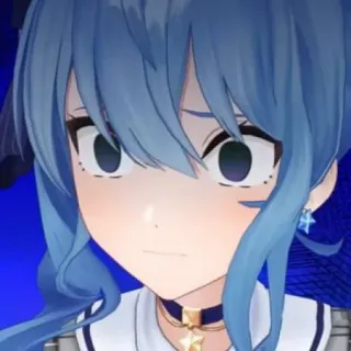 ❇️ Hoshimachi Suisei anime, manga, Hoshimachi Suisei, vtuber telegram sticker
