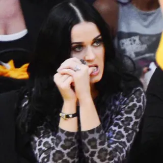 😐 Katy Perry cantante, celebrità, donna, ritratto telegram sticker