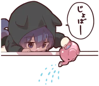 🐈‍⬛ じょばー! Anime, Fofo, Animal, Chibi whatsapp sticker