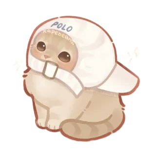 🥺 POLO
Kapebeans. kucing, imut, hewan, topi, polo, kapebeans, kawaii whatsapp sticker