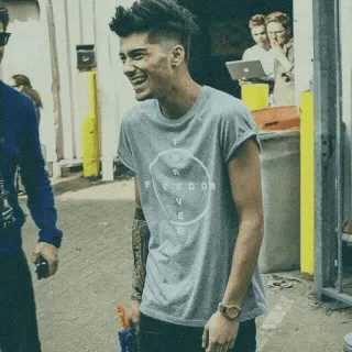 😂 Zayn Malik Forever freedom person, man, smile, laughing telegram sticker