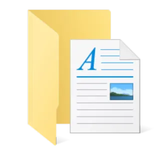 💾 carpeta, archivo, documento, icono, ordenador, papel telegram sticker