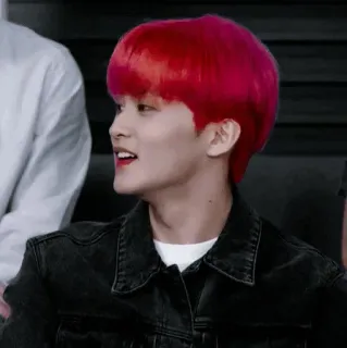 🏰 uomo, capelli rossi, kpop, ritratto, faccia telegram sticker