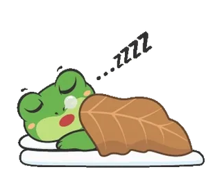 😴 ZZZZ katak, tidur, kartun, imut, tidur, binatang telegram sticker