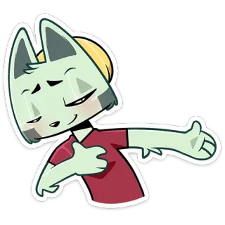 ☺️ Kartun, Binatang, Gestur, Jari tengah, Ofensif, Stiker telegram sticker