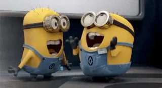 😃 Minions Despicable Me Minions, Cattivissimo me, Cartone animato, Divertente, Commedia telegram sticker