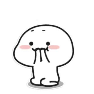 ☁ süß, Blob, kawaii, Aufkleber, Cartoon, lustig telegram sticker