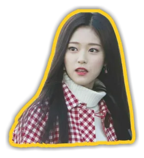 😯 mujer, chica, retrato, coreana, cara, belleza telegram sticker