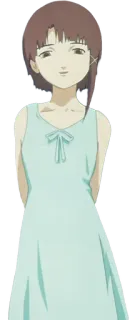 ✂ Lain Iwakura Serial Experiments Lain Lain Iwakura, Gadis anime, Serial Experiments Lain, Kartun, Karakter, Anime telegram sticker