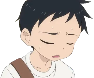 😓 Anime, Desenho animado, Preocupado, Suando, Inquieto telegram sticker