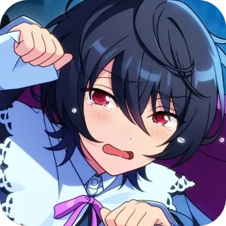 🫥 anime, chorando, triste, menino, mangá, lágrimas whatsapp sticker