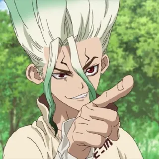 💈 Ishigami Senku Dr. Stone Anime, Zeigen, Dr. Stone, Senku, Ishigami telegram sticker