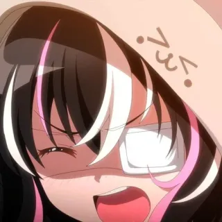 ❤️ Anime, Manga, Cartoon, Mädchen, Einäugig telegram sticker
